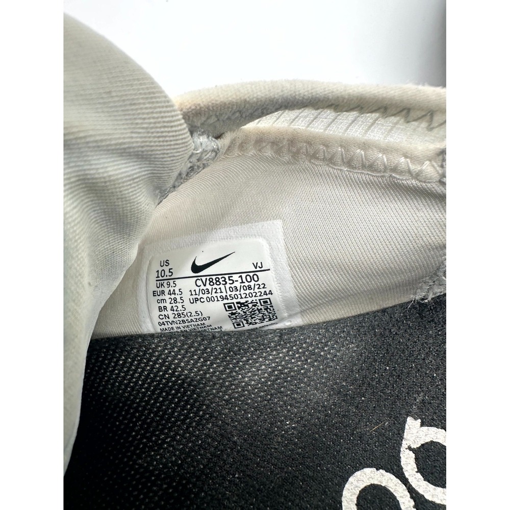 Nike White and Blue Men's Sneakers - Picture 4 of 6